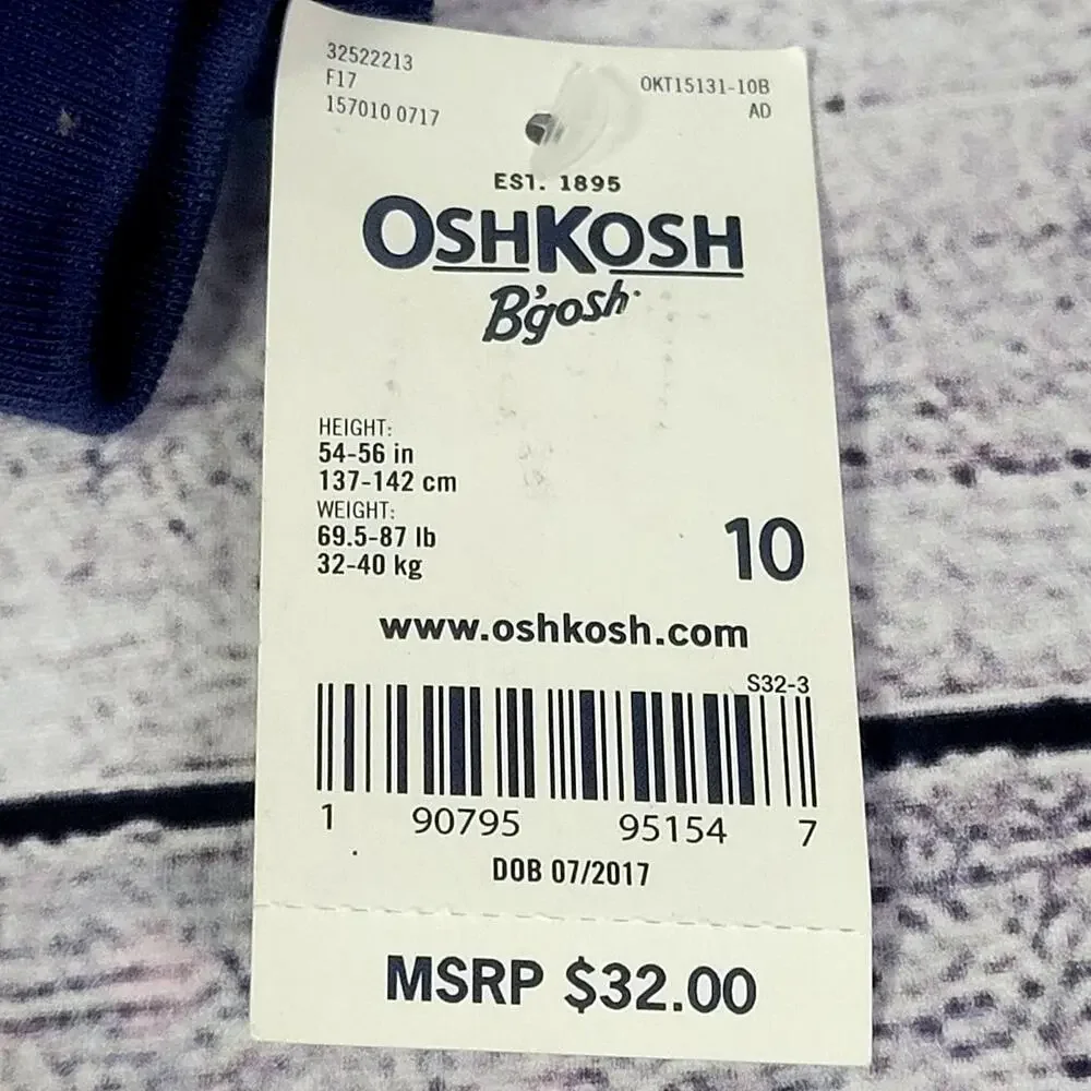 Osh Kosh B'gosh Fall Pajamas‎ Size 10 NWT